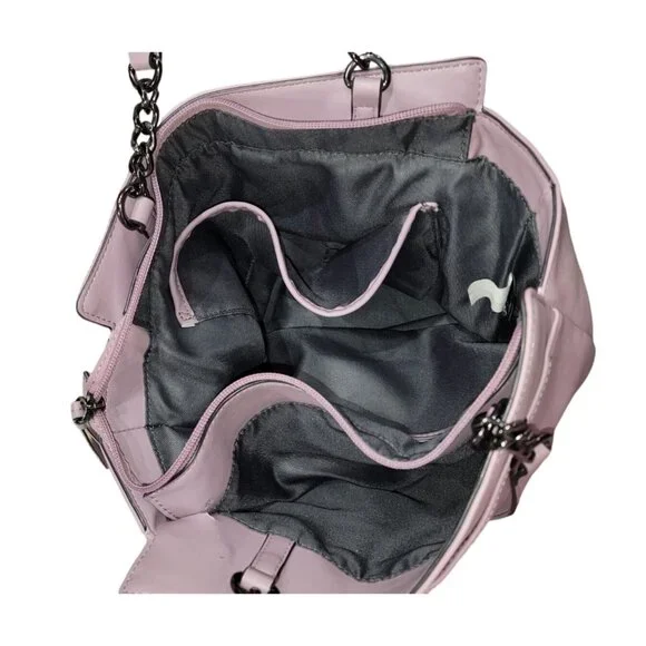 Simply Vera Wang Cara Tote Bag Handbag Purse - Elderberry - Picture 3 of 7